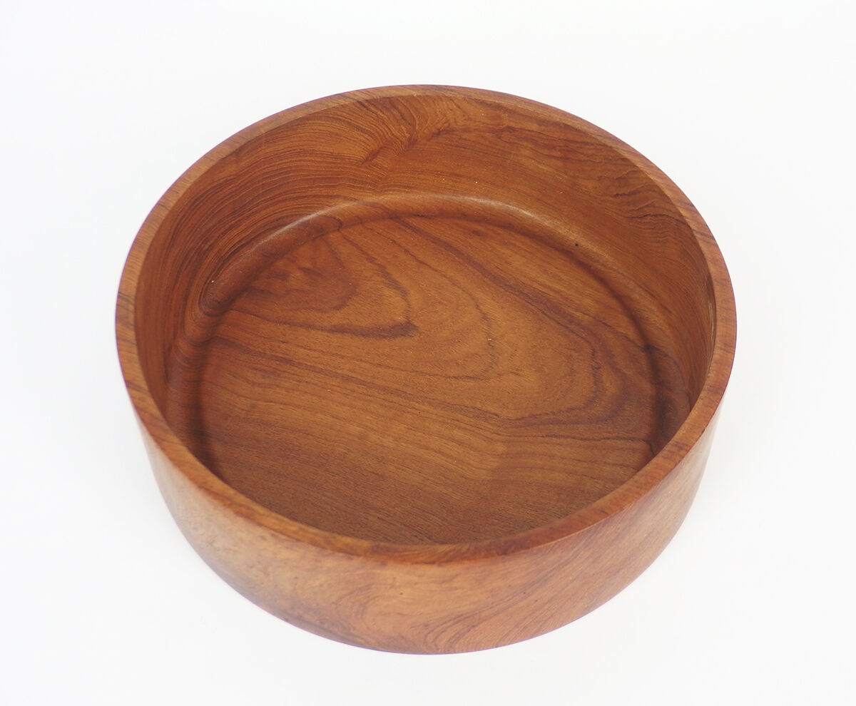 Scandinavian covered teak pot
