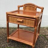 Rattan bedside