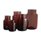 Set 5 vases in blown glass art glass ALLEX, Drôme
