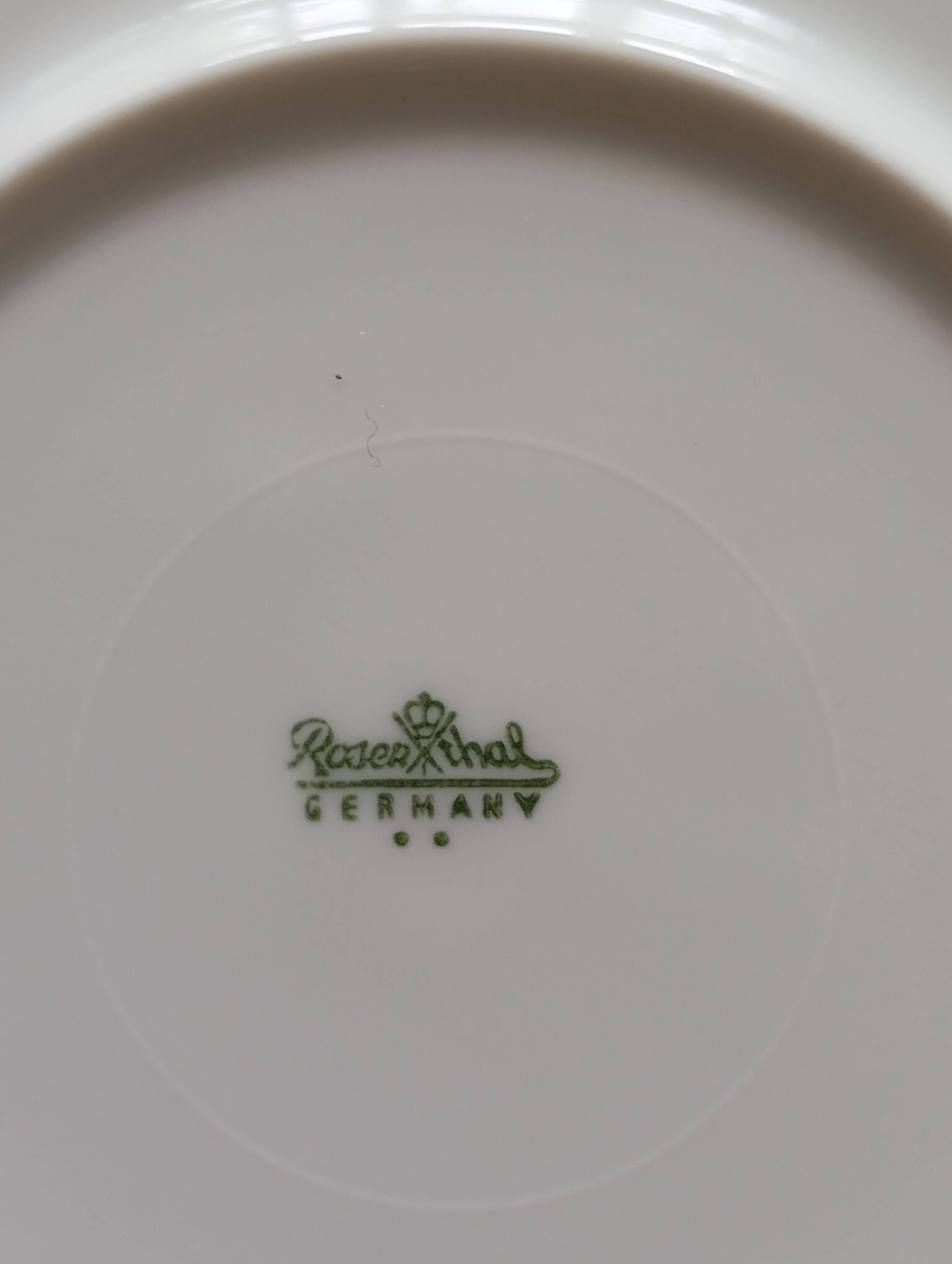 Service 8 cups "Rosette Taïga" Tapio Wirkkala & Ute Schröder for Rosenthal, ca 1970