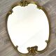 Vintage and rare gilt brass medallion/oblong/olave/rococo mirror