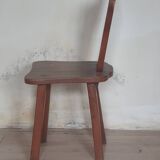 Chaise de vigneron en bois