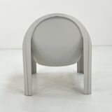 Fauteuil Blanc Modèle 4894 par Gae Aulenti pour Kartell, 1970