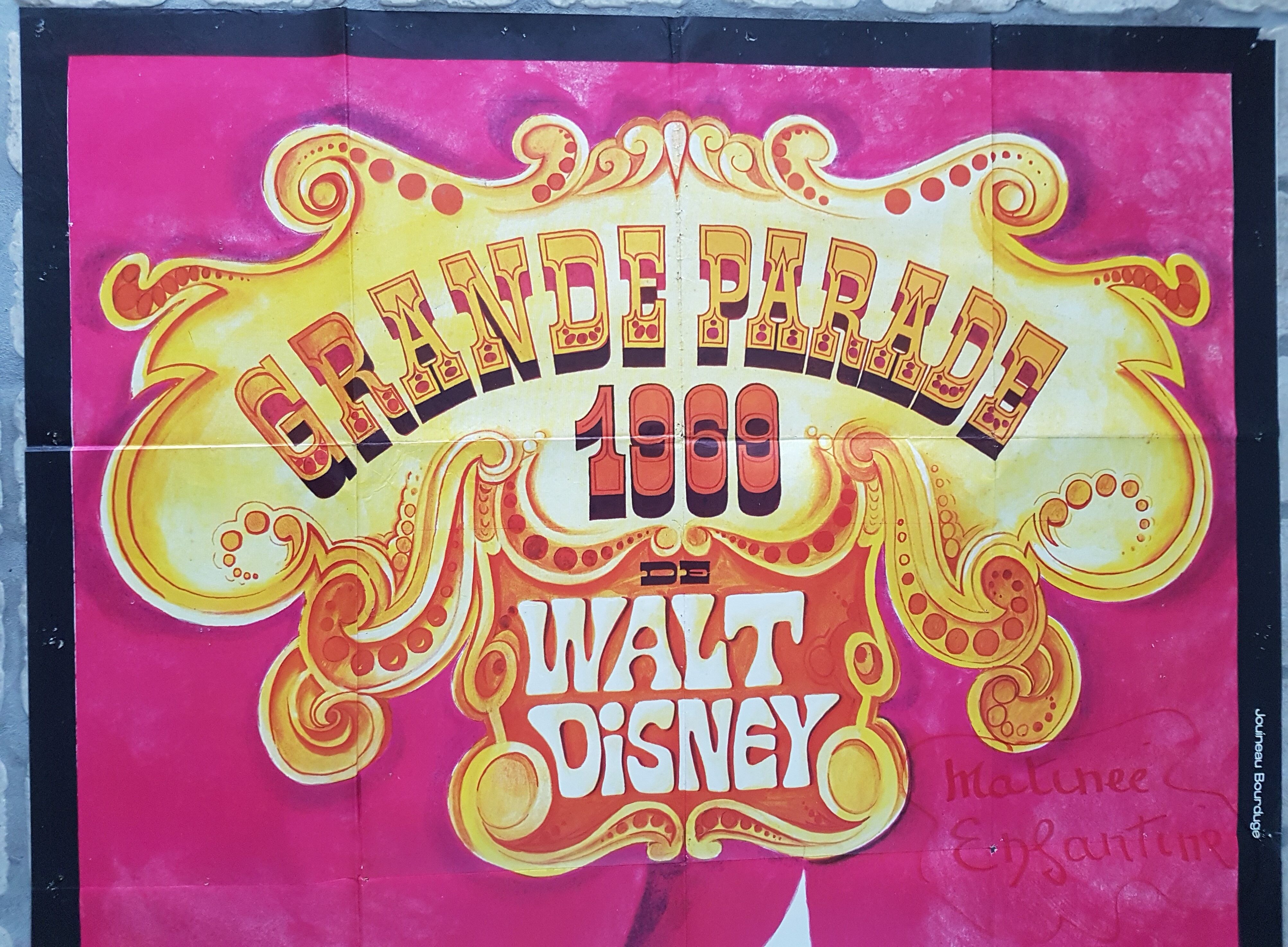 Disney grand parade cinema poster 1969 120x160