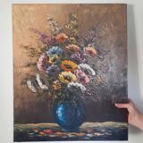 Tableau toile bouquet de fleurs
