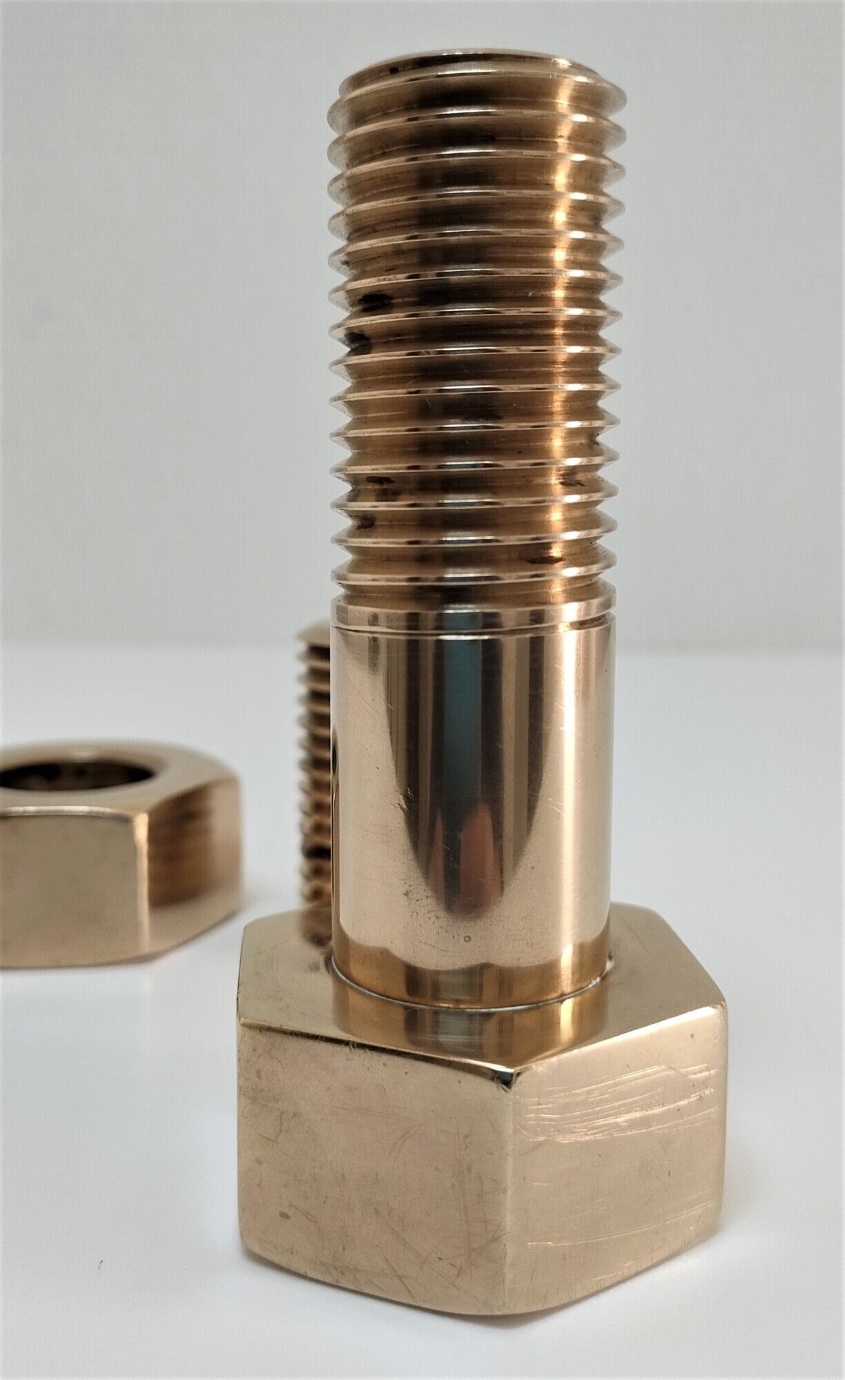 Box case solid brass shape nut bolt design 70s