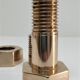 Box case solid brass shape nut bolt design 70s