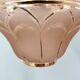 Antique amber and gold glass pendant light