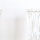 Paire de vases en verre moulé