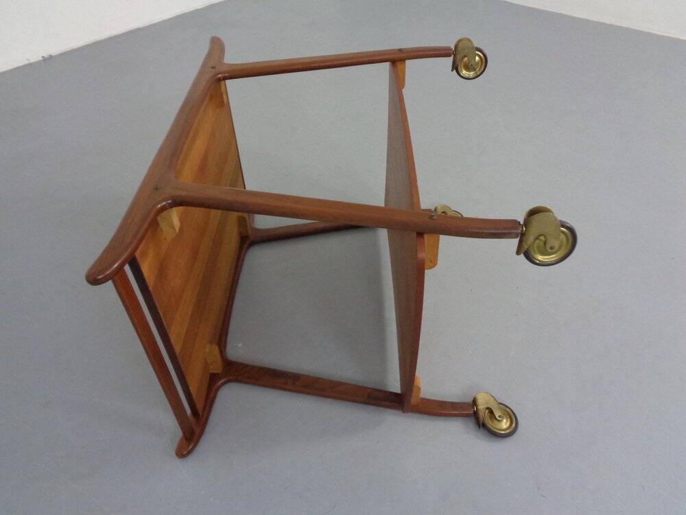 Danish Organic Teak Tea Cart, 1960s