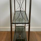 Neoclassical style silver-plated metal shelf attributed to the Jansen company