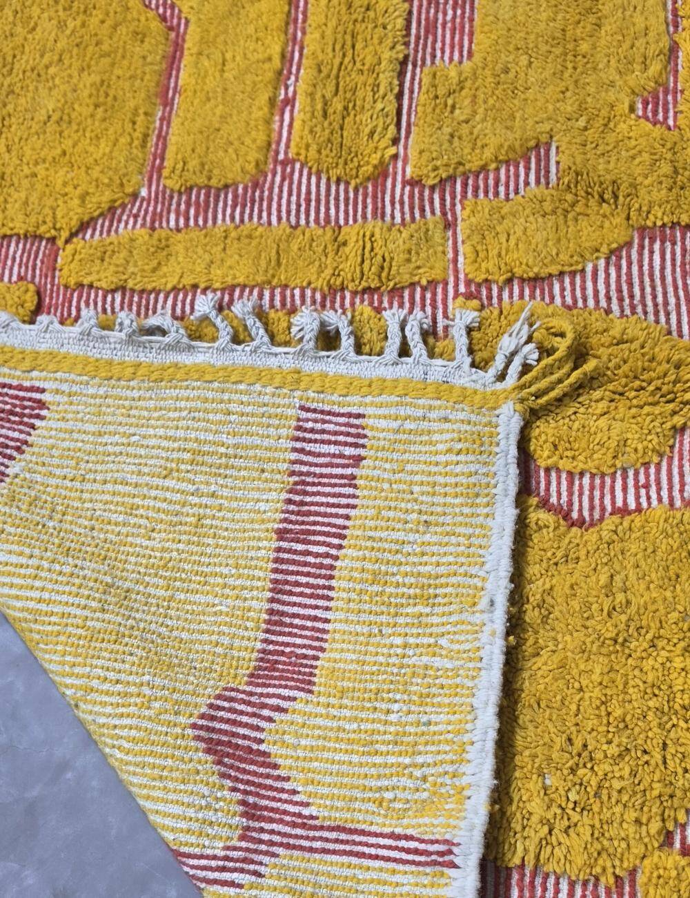 Berber Carpet Mustard - 273 x 190 cm