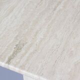 Travertine side table