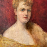 Portrait d’une élégante circa 1900