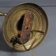 Wall lamp glass & brass vintage 50s