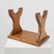 Sculptural hand-carved oak wooden stool, France, ca. 1900