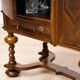 Neo-Baroque German Walnut Cocktail Cabinet, 1900s