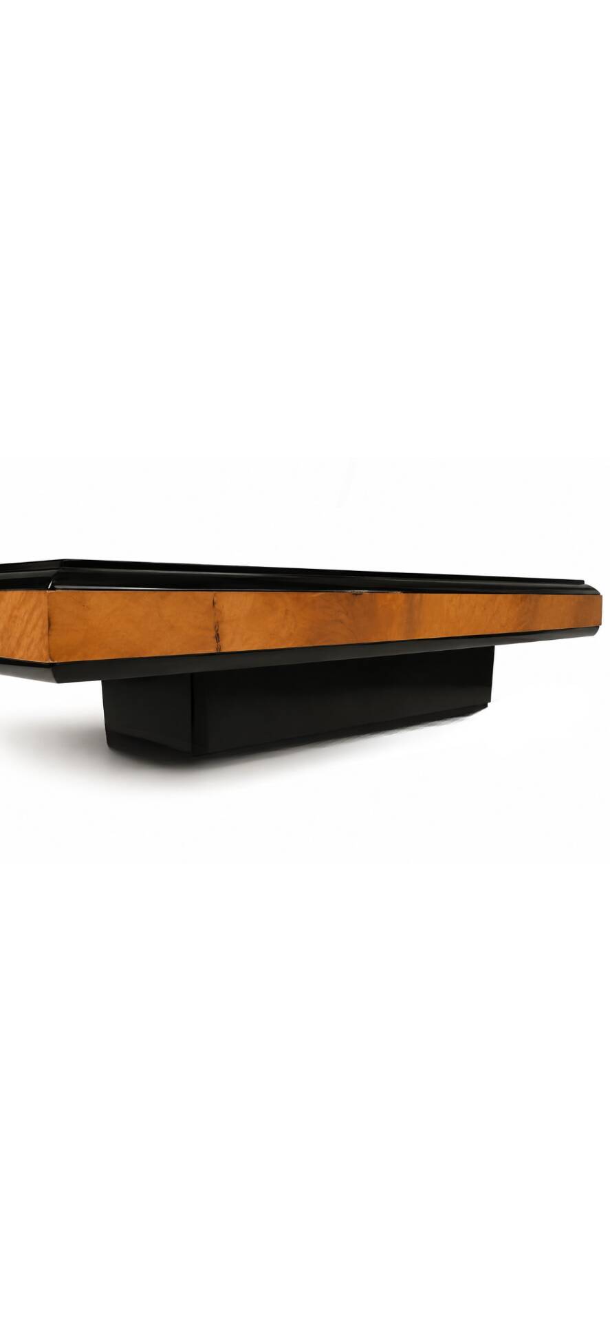 Large coffee table in elm burl – Contemporary design