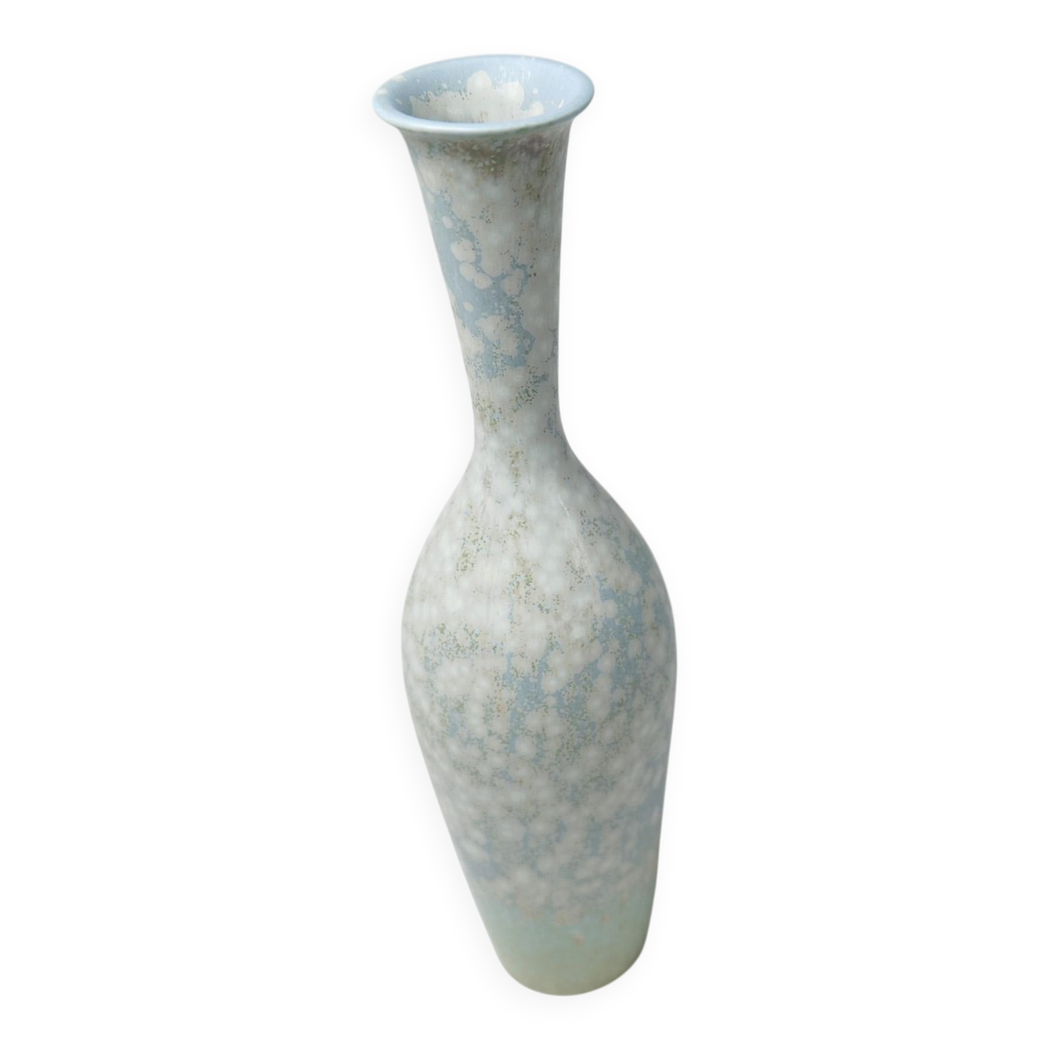 Mid-century modern three-piece ceramic set by Rörstrand, Gunnar Nylund, Sweden, 1950s.