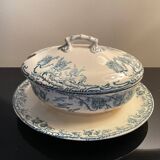 Longwy Ironstone Gravy Boat with Lid, Richelieu Model