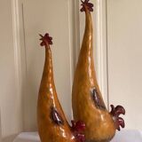 glazed earthenware hen