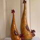 glazed earthenware hen