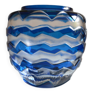 Vase boule en cristal