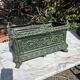 Antique enamelled cast iron planter in the Napoleon III style.