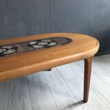 Gangso Scandinavian coffee table with Poul H. Poulsen Ceramic tiles