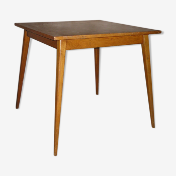 Square table with compass feet 1960