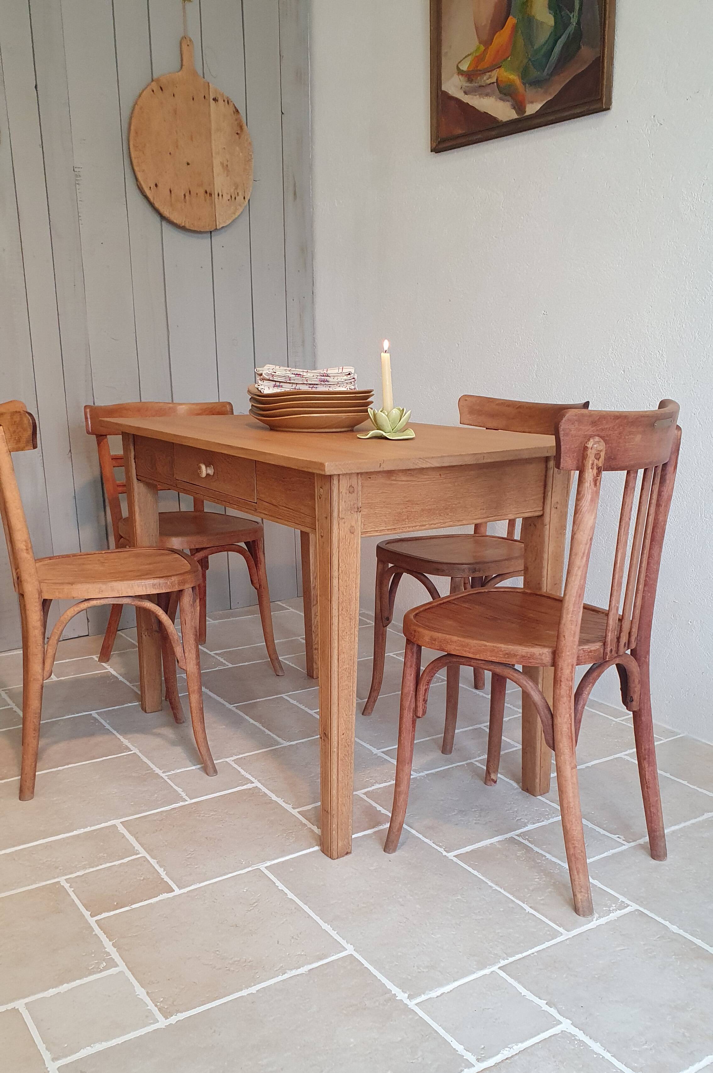Solid wood kitchen table