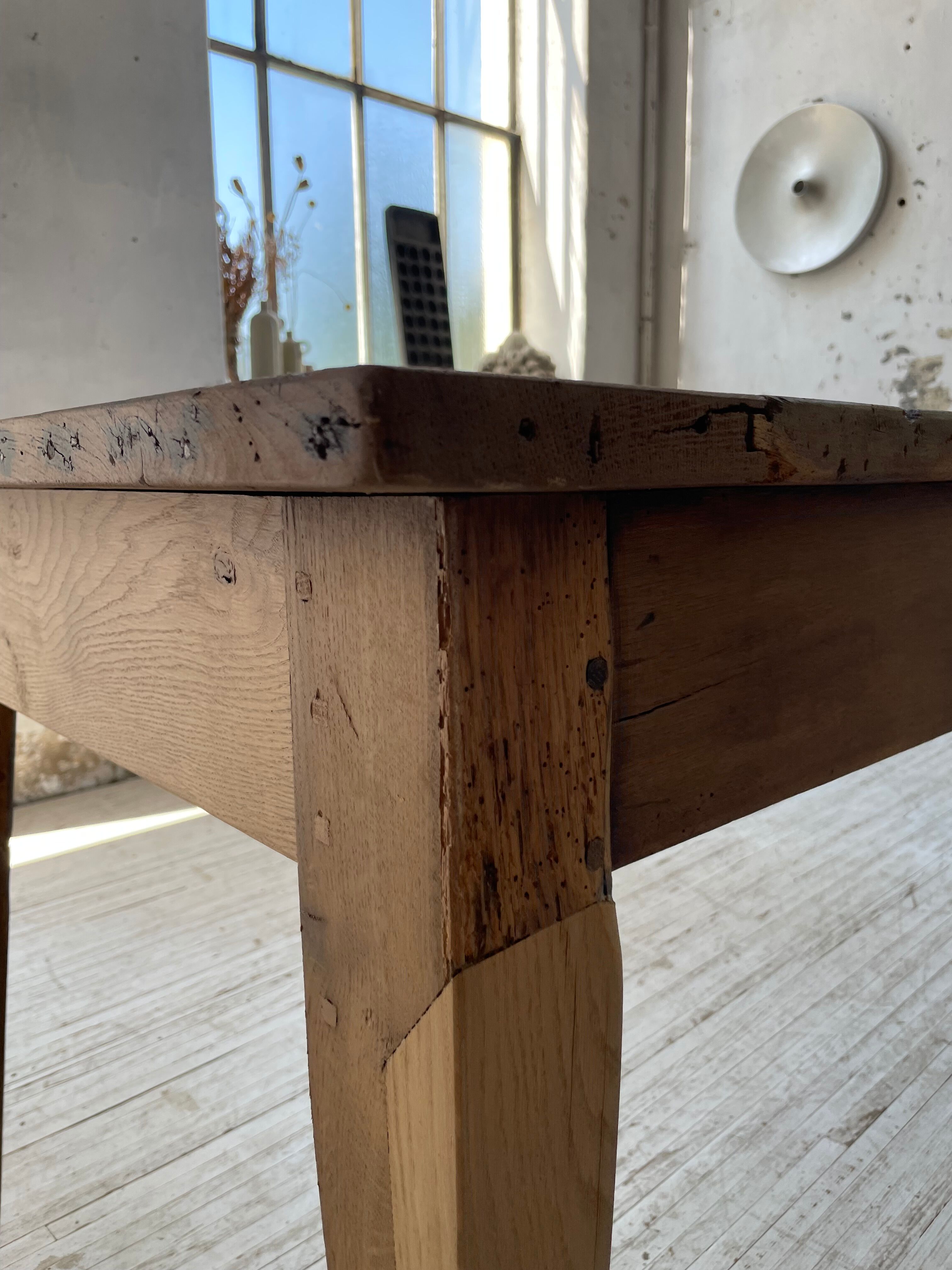 Oak farmhouse table