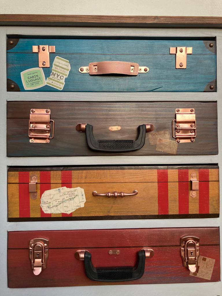 Renovated vintage chest of drawers