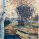Paysage de sous-bois XXe