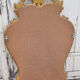Large golden mirror baroque rocaille spirit, vintage 56x99cm