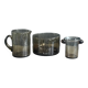 Smoked bubble glass set Bendor