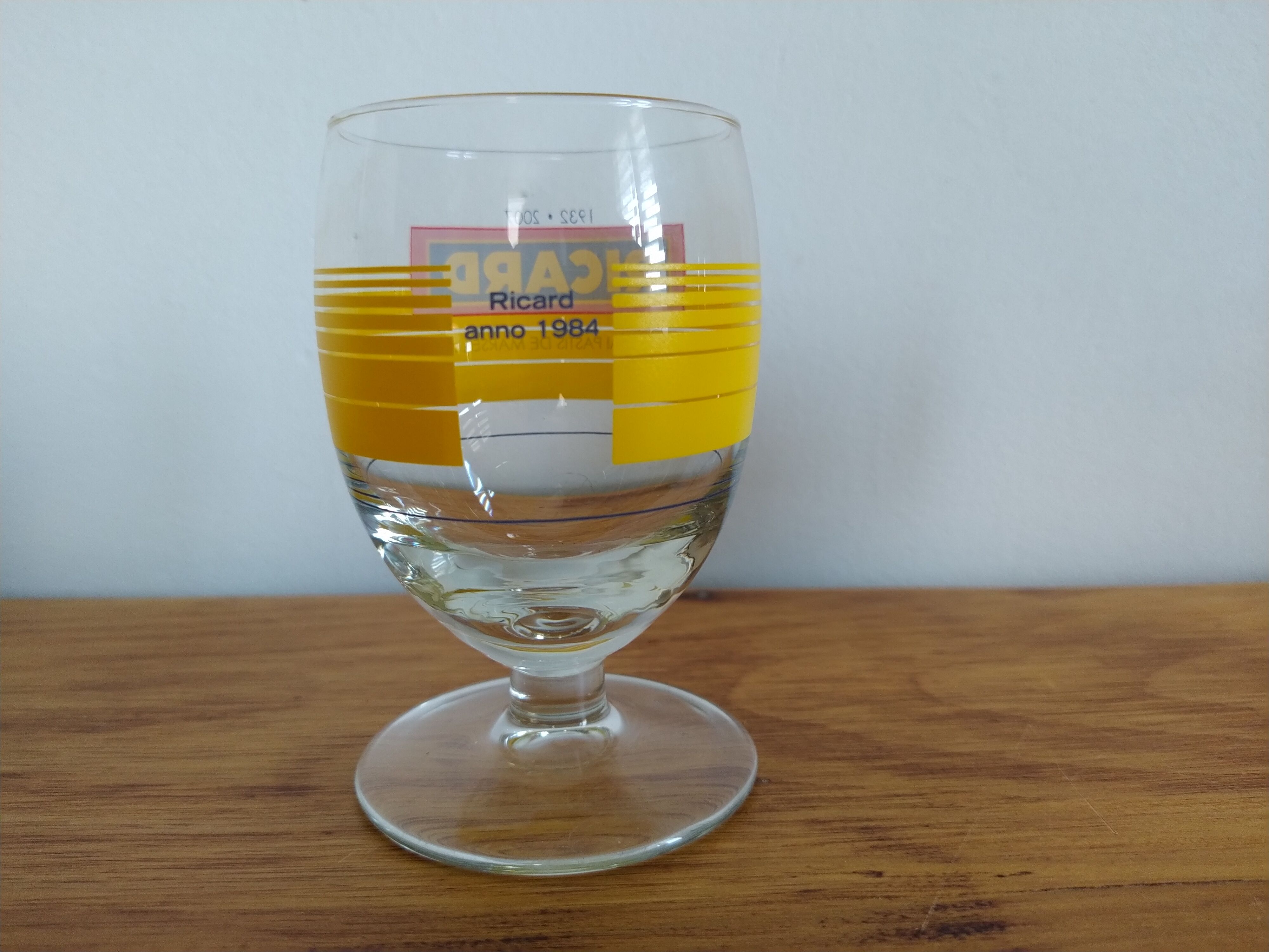 Set of 3 glasses ricard collector 75 years vintage