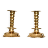 Pair of Swedish mid-century candlestick holders