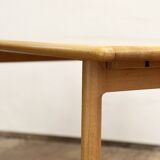 Mid century modern oak wood dining table, Danish Design, 1960s, Denmark