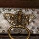 17th century studded leather travel trunk, richly decorated