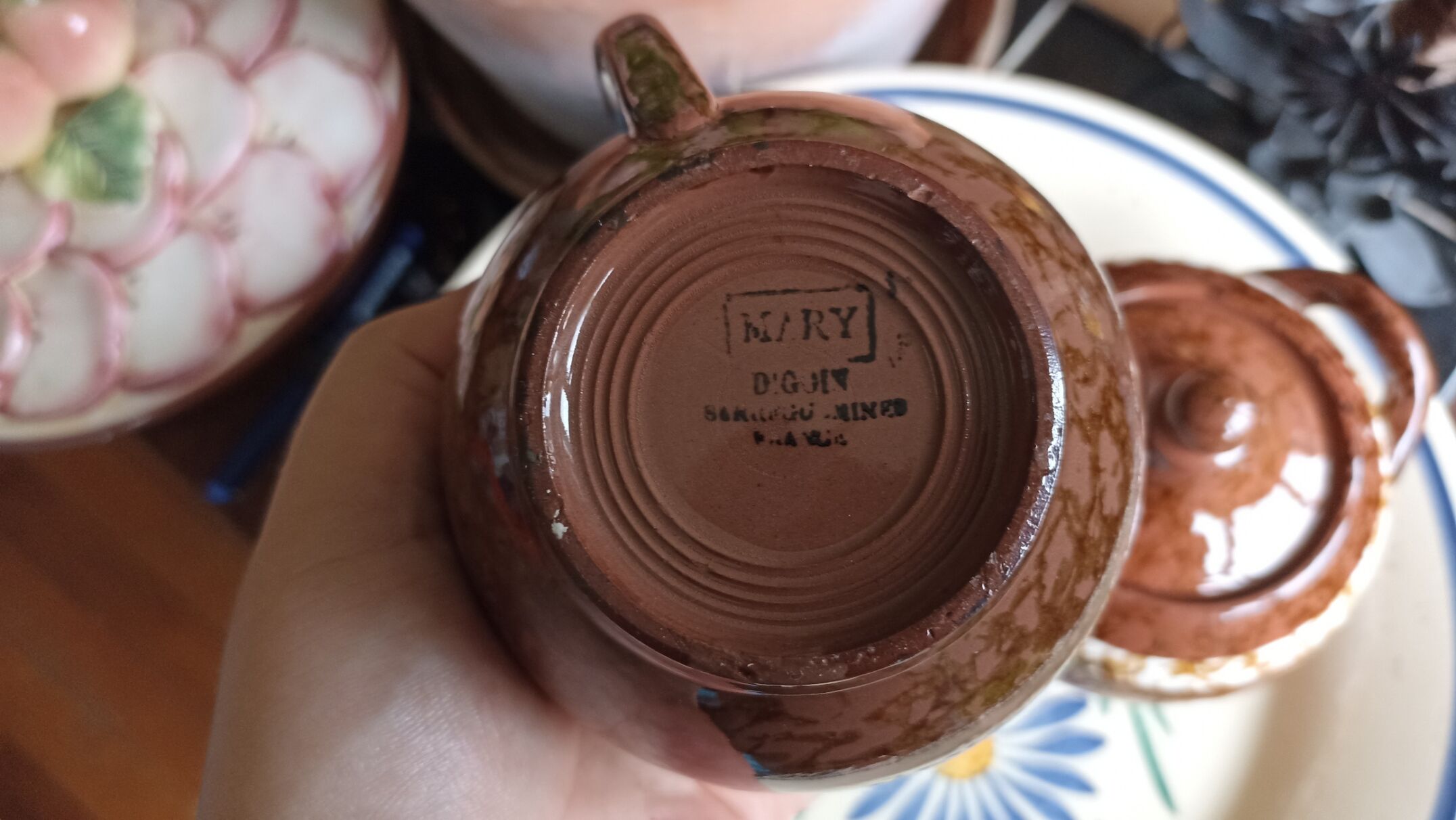 Mary coffee service by Digoin Sarreguemines - 6 people