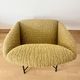 Mid Century Modern Lounge Chair 1950s Scandinavian Armchair Mustard Yellow