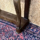Old mahogany console, styel Restoration, nineteenth, marble top