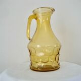 Carafe service and 15 vintage glasses