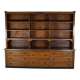 Large Antique Art Deco German Oak Chocolate Shop Cabinet, 1920s