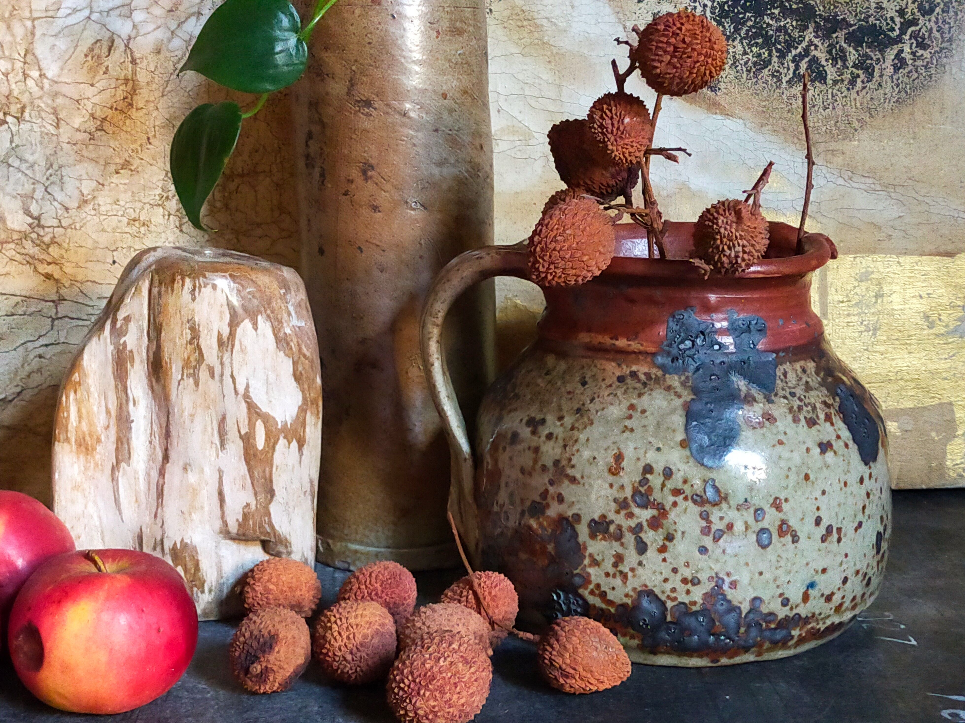 Traditional pottery sandstone pyrite Art-popular XIXth