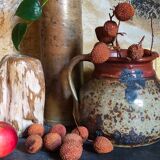 Traditional pottery sandstone pyrite Art-popular XIXth