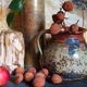Traditional pottery sandstone pyrite Art-popular XIXth