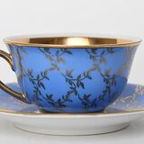 Tasse et sa sous-tasse en porcelaine