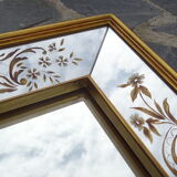Venetian mirror with parecloses 54x45cm